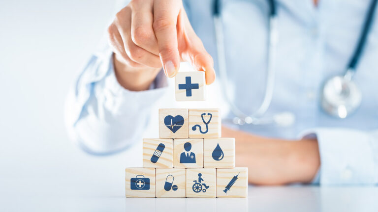The Power of Connected Healthcare Doctor and Healthcare Wood Block Altron HealthTech