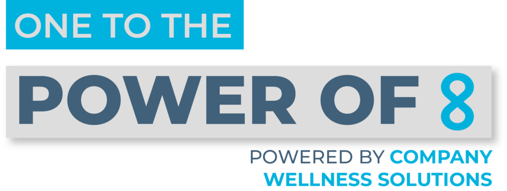 ONE-TO-THE-POWER-OF-8 Employee Wellness Logo
