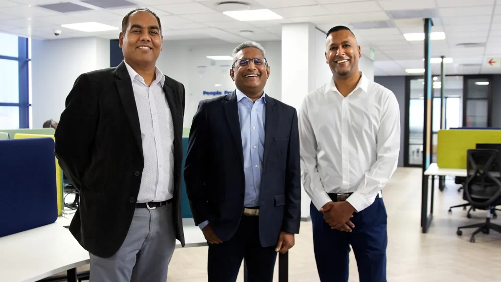 Altron HealthTech and CareConnect Collaboration Leslie Moodley Dr Rolan Christian and Lewellyn Moodley